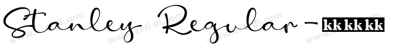 Stanley Regular字体转换